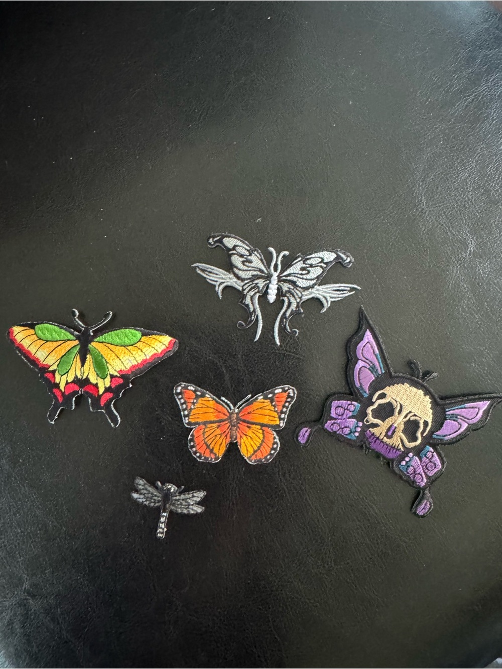 BN Assorted Butterfly & Insect Embroidered Iron-On Patches -